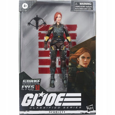 G.I. JOE SNAKE EYES RUCHOMA  SCARLETT - widok 2 opakowania szczegoly zabawka kolekcja