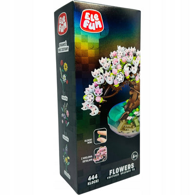 Zabawka KLOCKI ELEFUN FLOWERS KWITNĄCE DRZEWKO 3D 1661 - kolekcjonerska premium zabawki Aseo dla dzieci