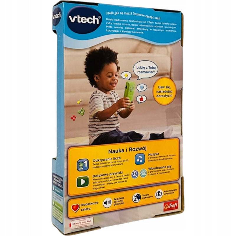 VTECH RADOSNY TELEFONIK  INTERAKTYWNA DL - widok 2 opakowania szczegoly zabawka kolekcja