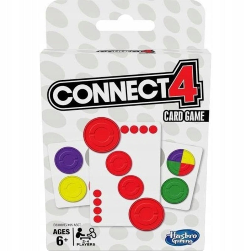 Zabawka GRA KARCIANA CONNECT 4 HASBRO GRA LOGICZNA RODZINN - kolekcjonerska premium zabawki Aseo dla dzieci