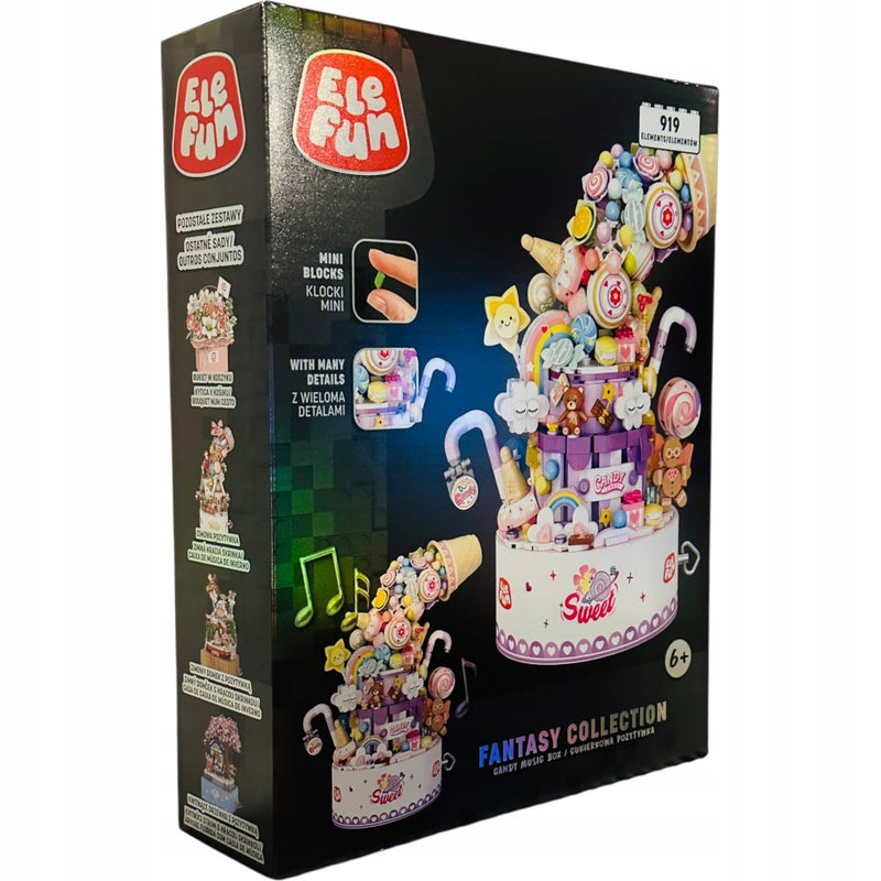 Zabawka KLOCKI ELEFUN FANTASY COLLECTION CANDY MUSIC BOX C - kolekcjonerska premium zabawki Aseo dla dzieci