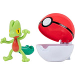 POKEMON CLIP 'N' GO  TREECKO + POKE BALL - widok 2 opakowania szczegoly zabawka kolekcja