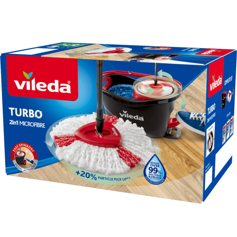 VILEDA TURBO MOP OBROTOWY 2w1 MICROFIBRE - widok 7 Vileda opakowanie szczegoly collectible