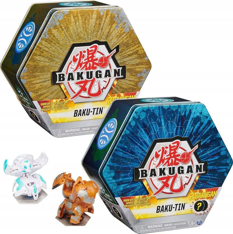 BAKUGAN BAKU-TIN NIEBIESKI METALOWE PUDE - widok 6 opakowania szczegoly zabawka kolekcja