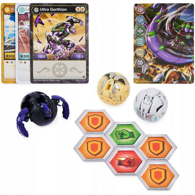 BAKUGAN LEGENDS ZESTAW STARTOWY 3-PAK UL - widok 2 opakowania szczegoly zabawka kolekcja