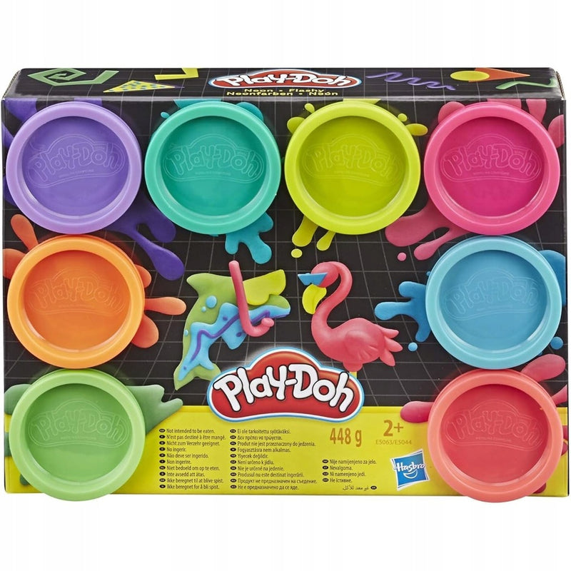 Zabawka PLAY-DOH CIASTOLINA NEONOWE KOLORY ZESTAW TUB MIX  - kolekcjonerska premium zabawki Aseo dla dzieci