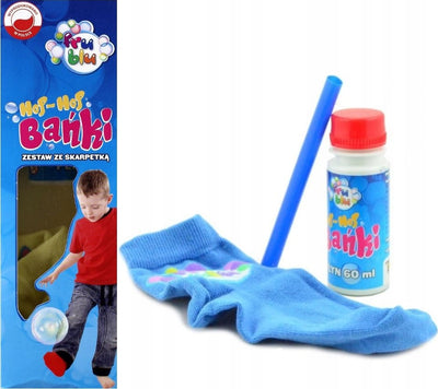 Zabawka FRU BLU BAŃKI MYDLANE ZESTAW ZE SKARPETĄ TM TOYS - kolekcjonerska premium zabawki Aseo dla dzieci