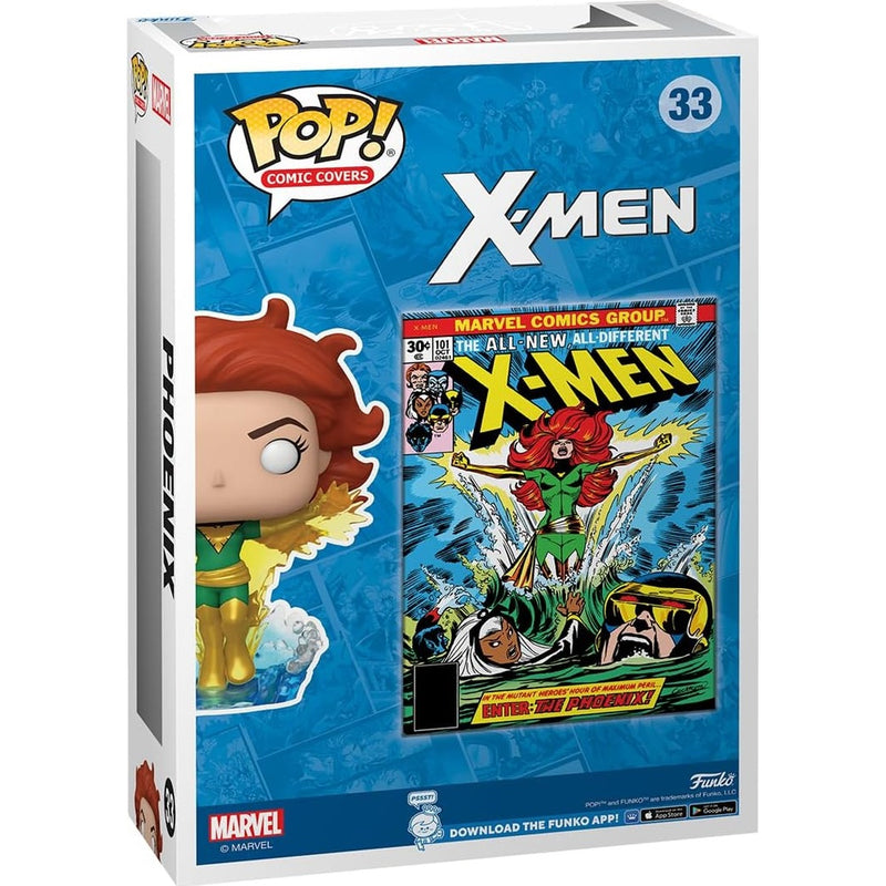 Funko POP Comic Covers Phoenix 33 - widok z tyłu - Jean Grey X-Men klasyczna okładka kolekcjonerska