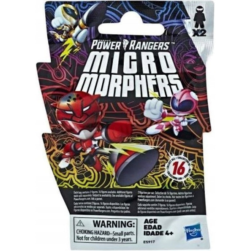 Zabawka POWER RANGERS MICRO MORPHERS 2-PAK NIESPODZIANKA - kolekcjonerska premium zabawki Aseo dla dzieci