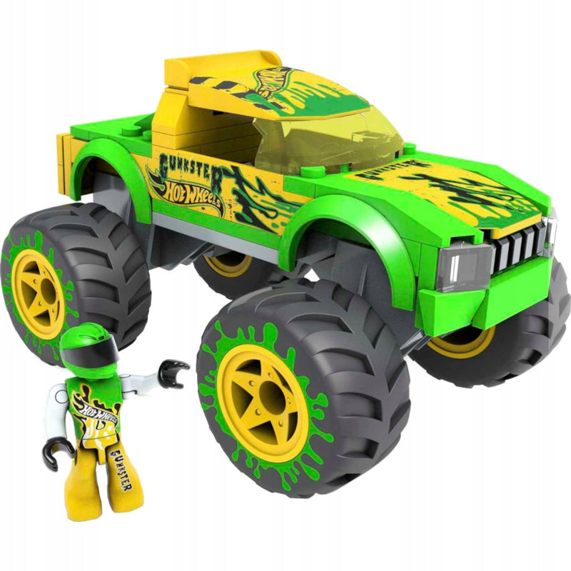 MEGA HOT WHEELS MONSTER TRUCK GUNKSTER K - widok 2 opakowania szczegoly zabawka kolekcja