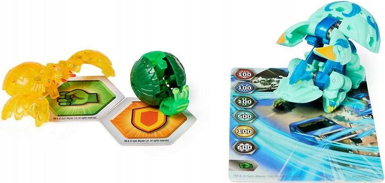 BAKUGAN EVOLUTIONS PLATINUM METAL COLOSS - widok 3 opakowania szczegoly zabawka kolekcja