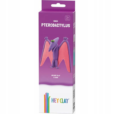 Zabawka HEY CLAY DINOS PTERODACTYLUS 3 TUBKI - kolekcjonerska premium zabawki Aseo dla dzieci