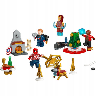 LEGO MARVEL AVENGERS - KALENDARZ ADWENTO - widok 2 opakowania szczegoly zabawka kolekcja