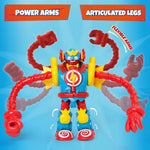 SUPER ZINGS THINGS SUPERBOT POWER ARMS S - widok 3 opakowania szczegoly zabawka kolekcja