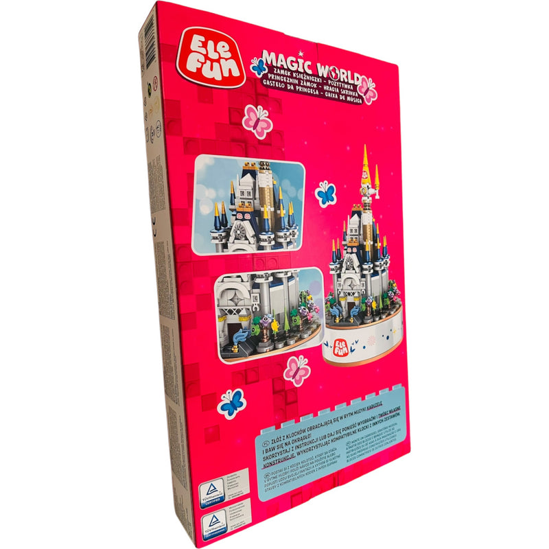 KLOCKI ELEFUN MAGIC WORLD PRINCESS'S CAS - widok 2 opakowania szczegoly zabawka kolekcja
