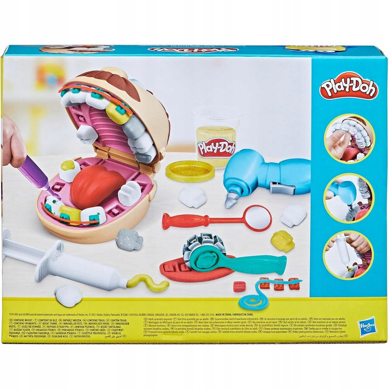 PLAY-DOH CIASTOLINA ZESTAW LECZENIE ZĘBA - widok 3 opakowania szczegoly zabawka kolekcja