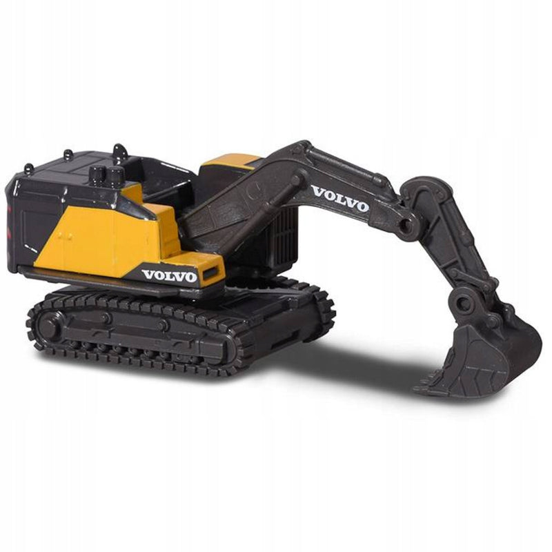 MAJORETTE CONSTRUCTION 1:64 VOLVO EXCAVA - widok 2 opakowania szczegoly zabawka kolekcja