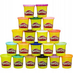 PLAY-DOH CIASTOLINA HASBRO ZESTAW 20 KOL - widok 2 opakowania szczegoly zabawka kolekcja