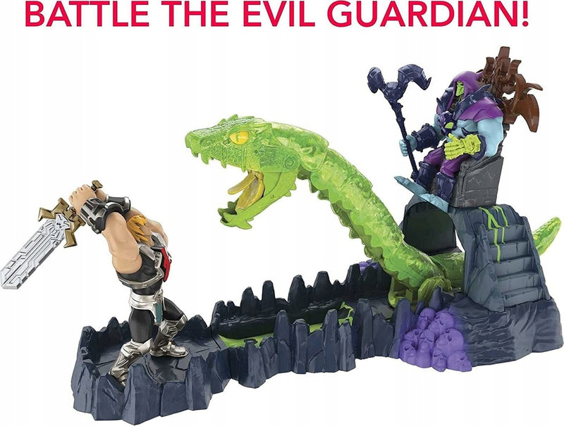 HE-MAN ZESTAW ATAKUJĄCY WĄŻ CHAOS SNAKE  - widok 6 opakowania szczegoly zabawka kolekcja
