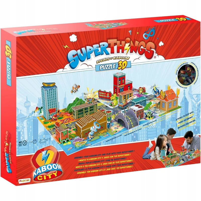 Zabawka SUPER ZINGS THINGS RIVALS OF KABOOM CITY PUZZLE 3D - kolekcjonerska premium zabawki Aseo dla dzieci