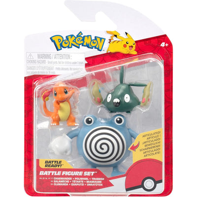 Zabawka POKEMON BATTLE FIGURE SET 3-PAK ZESTAW CHARMANDER  - kolekcjonerska Jazwares premium dla dzieci fanow