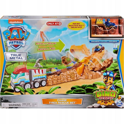 Zabawka PSI PATROL ZESTAW CHASE T-REX RESCUE SET TRUE META - kolekcjonerska premium zabawki Aseo dla dzieci