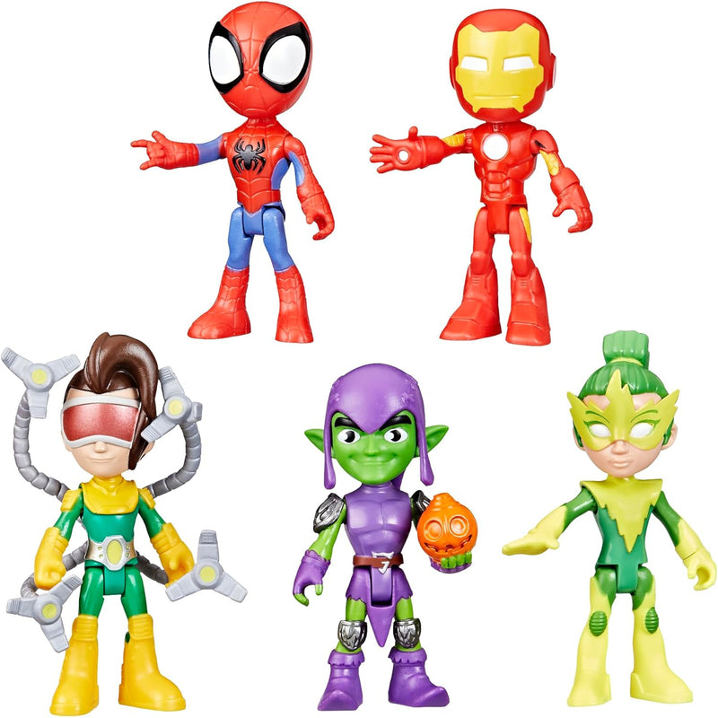 SPIDEY I SUPER KUMPLE 5-PAK SPIDEY IRON  - widok 5 opakowania Hasbro szczegoly kolekcja