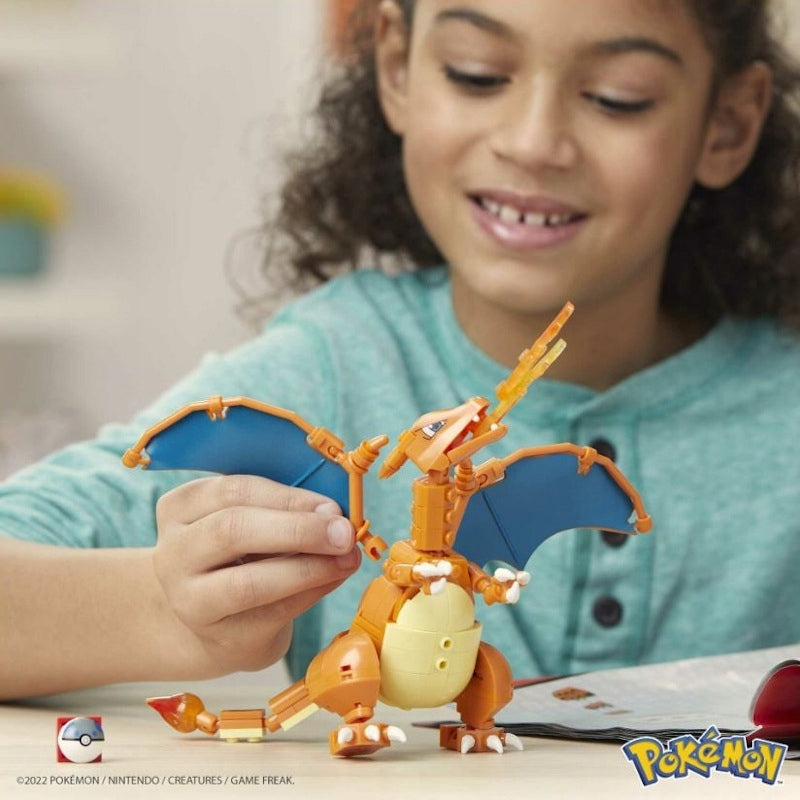 MEGA CONSTRUX POKEMON KLOCKI  CHARIZARD - widok 7 opakowania szczegoly zabawka kolekcja