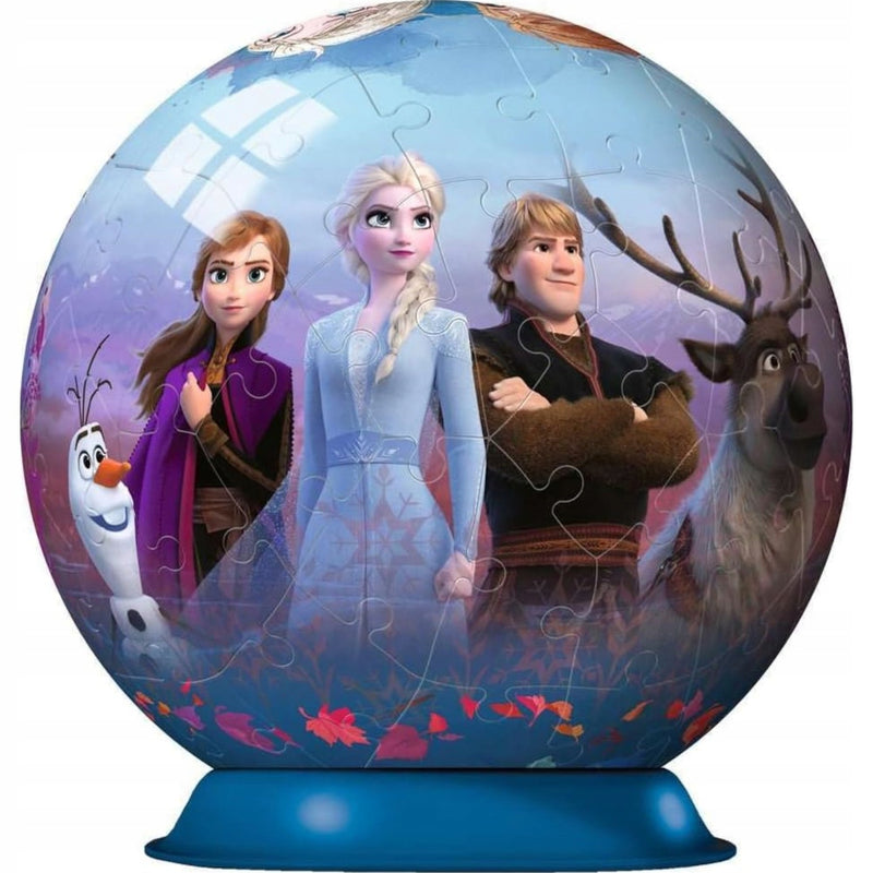 KULA FROZEN KRAINA LODU ZE WZOREM PUZZLE - widok 2 opakowania szczegoly zabawka kolekcja