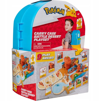 Zabawka POKEMON CARRY CASE BATTLE DESERT PLECAK PLANSZA DO - kolekcjonerska premium zabawki Aseo dla dzieci