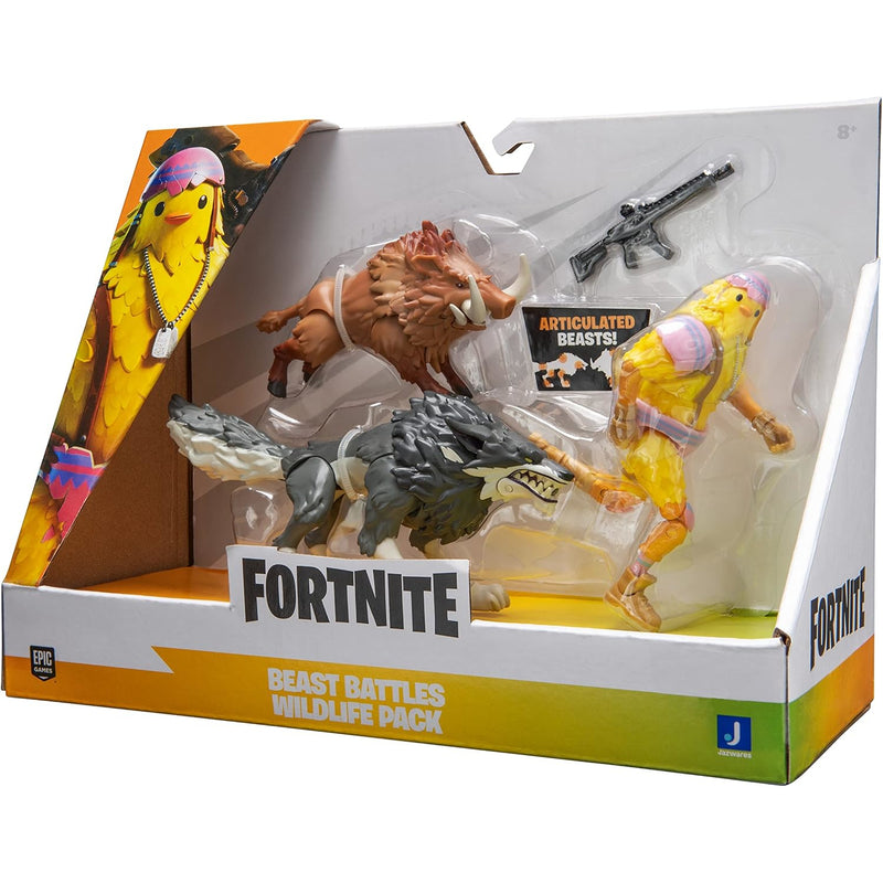 FORTNITE DUO MODE BEAST BATTLES WILDLIFE - widok 7 opakowania Jazwares szczegoly kolekcja