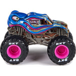 MONSTER JAM TRUCK AUTO TERENOWE SPIN MAS - widok 3 opakowania szczegoly zabawka kolekcja