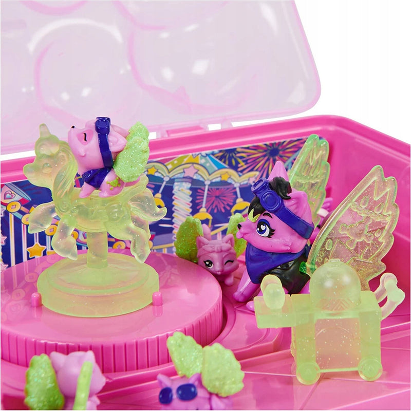 ZESTAW HATCHIMALS FAMILY TĘCZOWE WAKACJE - widok 5 opakowania szczegoly zabawka kolekcja
