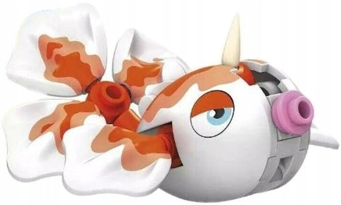 MEGA CONSTRUX POKEMON KLOCKI GOLDEEN + Q - widok 3 opakowania szczegoly zabawka kolekcja