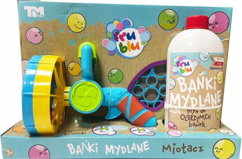 Zabawka FRU BLU BAŃKI MYDLANE MIOTACZ + PŁYN TM TOYS - kolekcjonerska premium zabawki Aseo dla dzieci