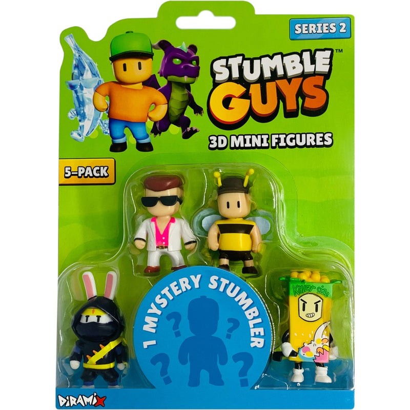 Zabawka STUMBLE GUYS 5-PAK FURIKEN DISCO DAN STUMBLEBEE CE - kolekcjonerska premium zabawki Aseo dla dzieci
