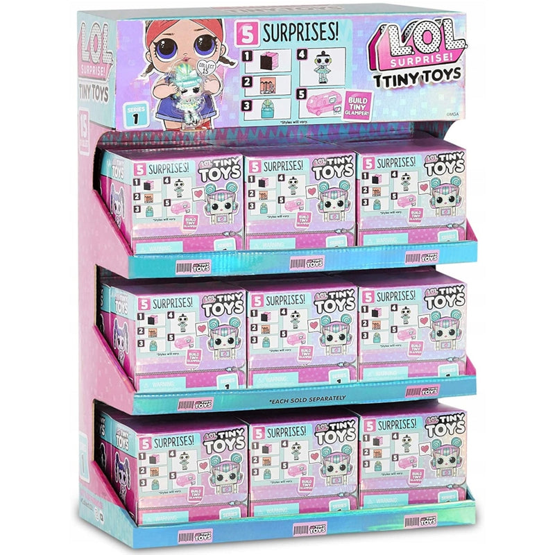 LOL SURPRISE! TINY TOYS SERIA 1 MGA MINI - widok 7 opakowania szczegoly zabawka kolekcja