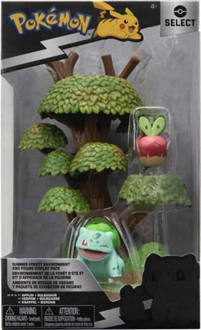 Zabawka POKEMON ZESTAW LETNI LAS BULBASAUR APPLIN JAZWARES - kolekcjonerska premium zabawki Aseo dla dzieci