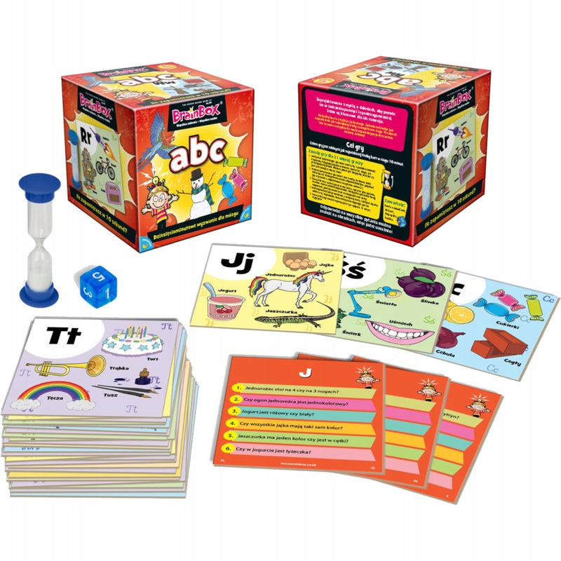 BRAINBOX ABC GRA KARCIANA EDUKACYJNA DLA - widok 2 opakowania szczegoly zabawka kolekcja