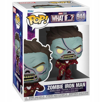 Figurka Funko POP Zombie Iron Man - Marvel What If Bobble-Head - kolekcjonerska MCU zombie dla fanów