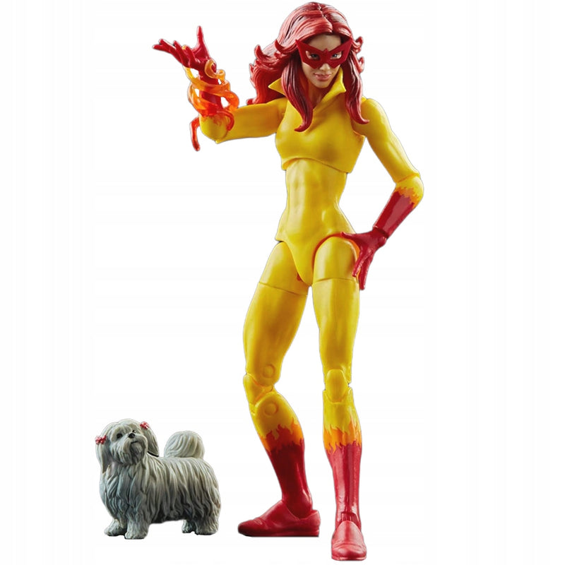 MARVEL LEGENDS RUCHOMA  X-MEN FIRESTAR - widok 3 opakowania szczegoly zabawka kolekcja