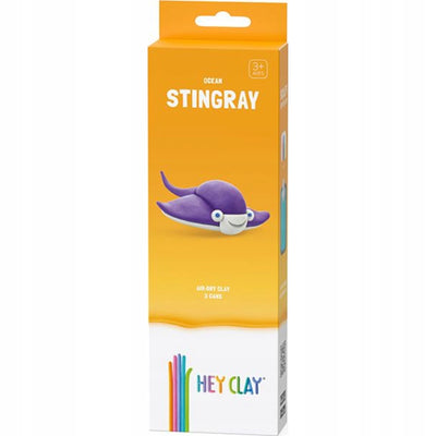 Zabawka HEY CLAY OCEAN STINGRAY 3 TUBKI - kolekcjonerska premium zabawki Aseo dla dzieci