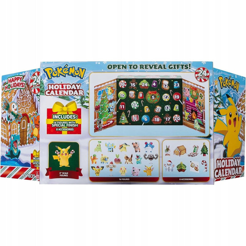 POKEMON KALENDARZ ADWENTOWY ORYGINALNY 1 - widok 8 opakowania Jazwares szczegoly kolekcja
