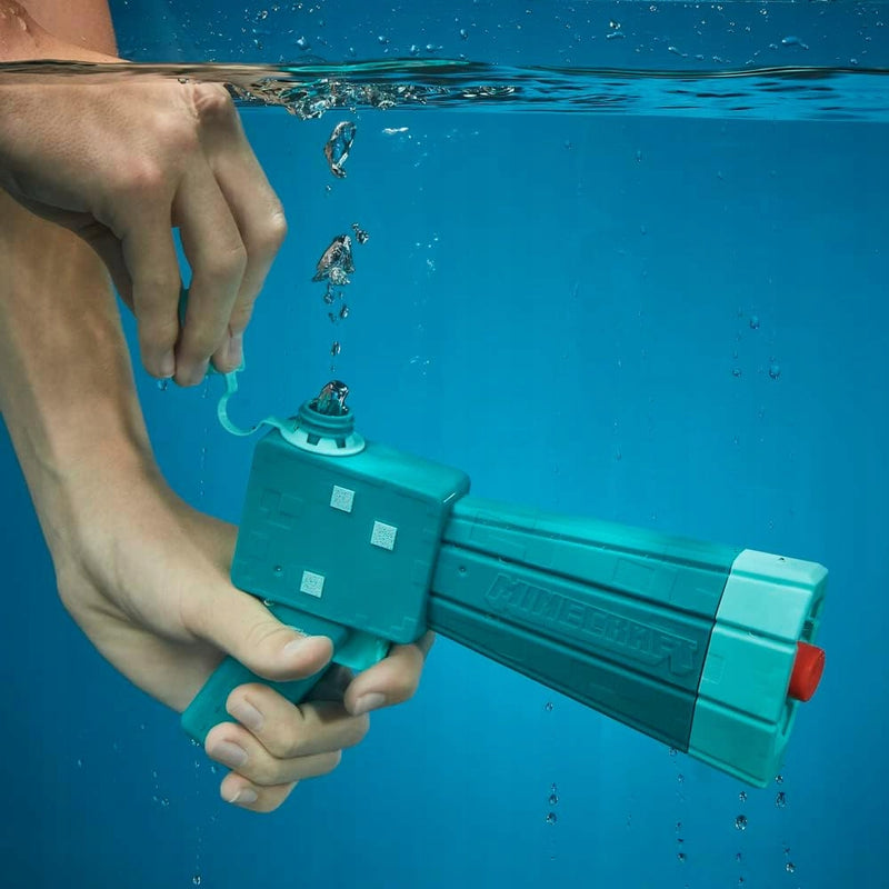 NERF SUPER SOAKER MINECRAFT ORYGINALNY B - widok 4 opakowania szczegoly zabawka kolekcja