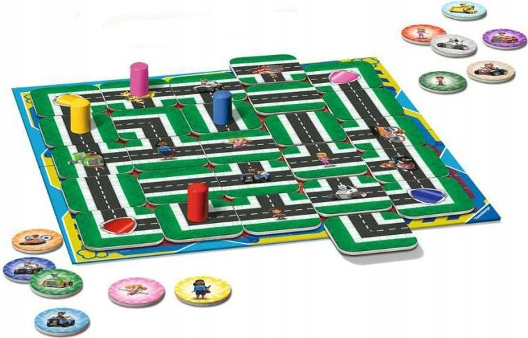 LABIRYNT JUNIOR PSI PATROL RAVENSBURGER  - widok 2 opakowania szczegoly zabawka kolekcja