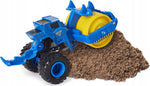 MONSTER JAM TRUCK 1:64 POJAZD BULDOŻER R - widok 4 opakowania szczegoly zabawka kolekcja