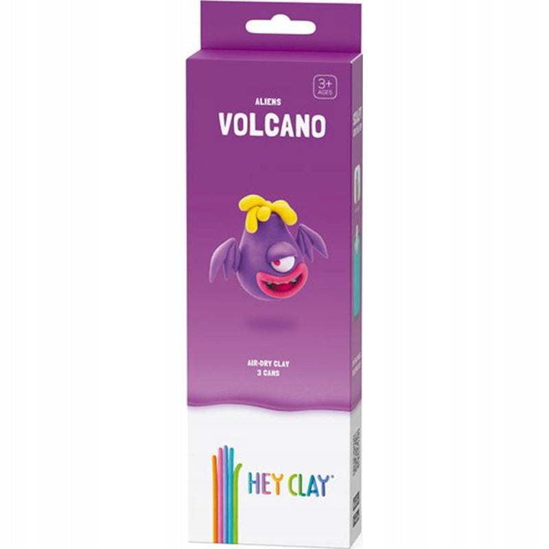Zabawka HEY CLAY ALIENS VOLCANO 3 TUBKI - kolekcjonerska premium zabawki Aseo dla dzieci