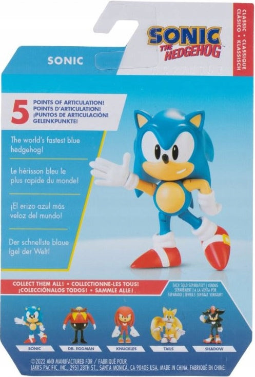 SONIC RUCHOMA  JAKKS PACIFIC SEGA 7cm - widok 6 opakowania szczegoly zabawka kolekcja
