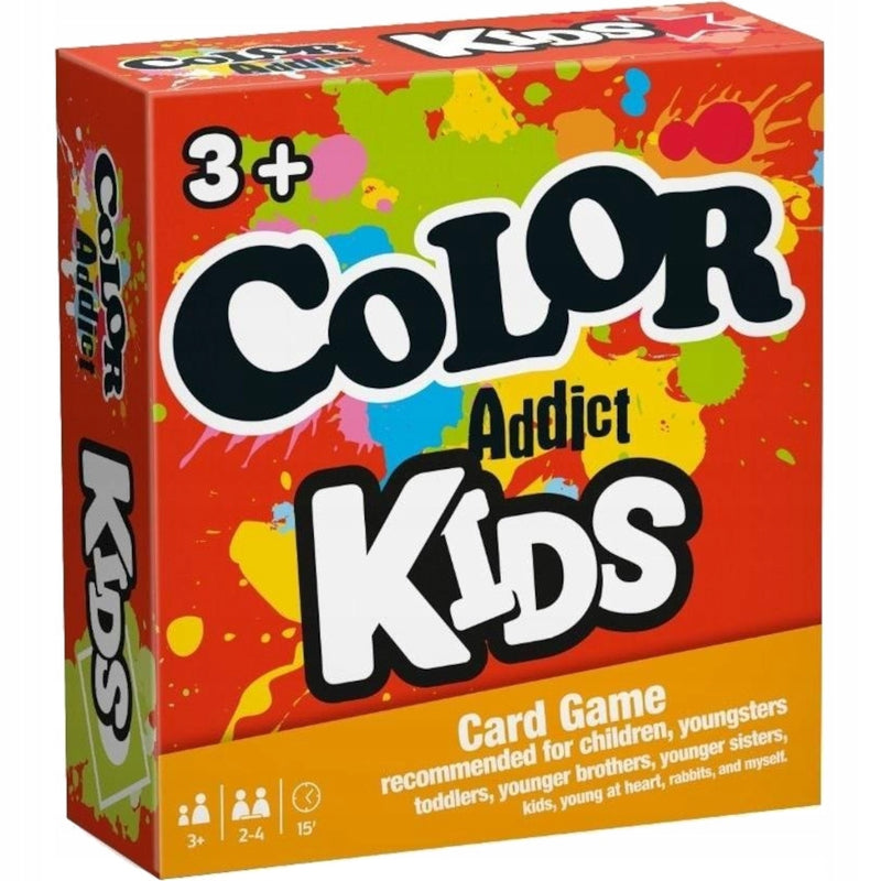 Zabawka COLOR ADDICT KIDS GRA KARCIANA RODZINNA TOWARZYSKA - kolekcjonerska premium zabawki Aseo dla dzieci