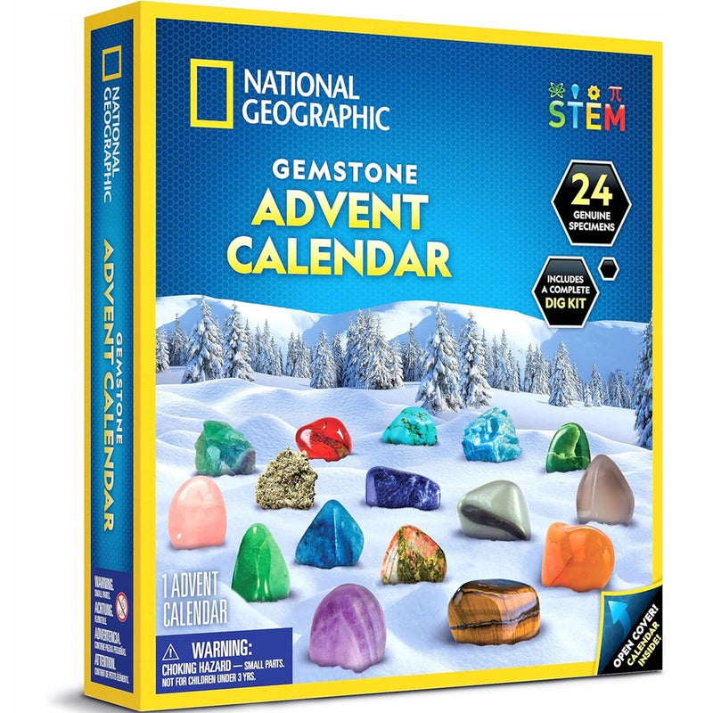 NATIONAL GEOGRAPHIC KALENDARZ ADWENTOWY  - widok 2 opakowania szczegoly zabawka kolekcja